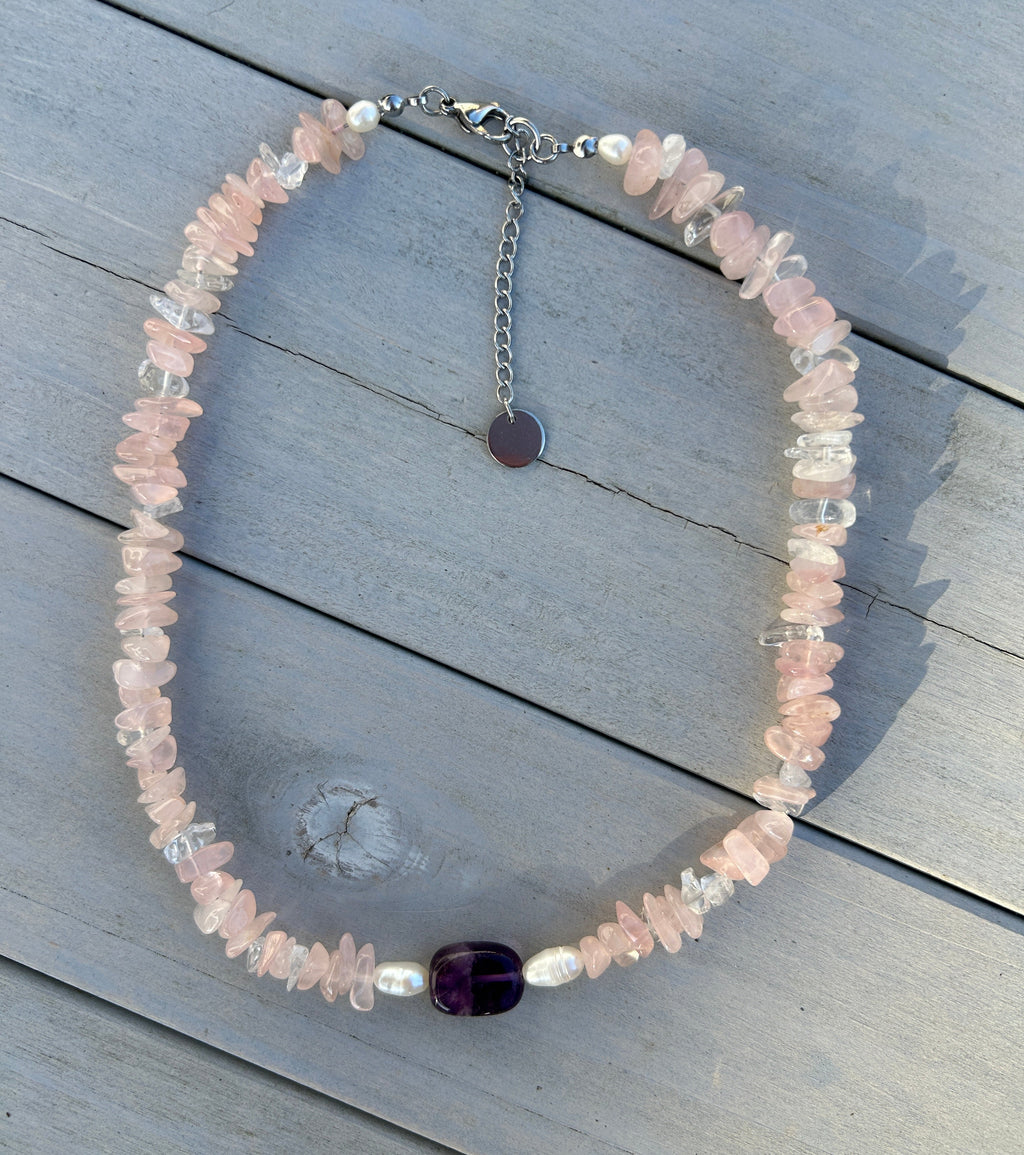 Halskette „Rosa"